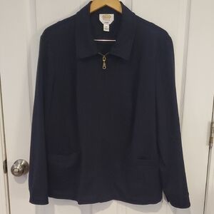 Talbots Women's Navy Stretch Jacket